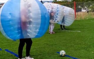fútbol burbuja gijón o fútbol bubble en Gijón